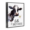 Stupell Industries Hello Sweet Cheeks Country Cow Cattle Holding Flower Framed Giclee Art - 2 of 4