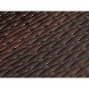 Maliang 3 Piece Outdoor PE Wicker Furniture Set, Patio Brown Rattan Sectional Sofa Couch with Washable Cushions - 3 of 4