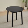 NicBex 31.4" Modern Round Dining Table,Kitchen Table with Rubberwood Table Top for 2-4 Seaters,Black - 4 of 4