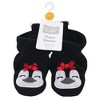 Hudson Baby Infant and Toddler Girl Cozy Fleece Booties, Girl Penguin - 2 of 2