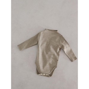MyKids-USA Baby Unisex Solid Color Basic Autumn Onesies - 1 of 4