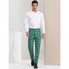 INSPIRE CHIC Men's Plaid Casual Regular Fit Flat Front Stretch Dress Pants - 3 of 4