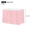Unique Bargains Plastic Disposable Waterproof Rectangle Wedding Party Table Covers 5 Pcs - 2 of 4