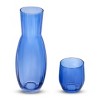 American Atelier Bedside Water Carafe with Tumbler, 2-Piece Set 40-Ounce Pitcher with Matching Drinking Glass - 2 of 4