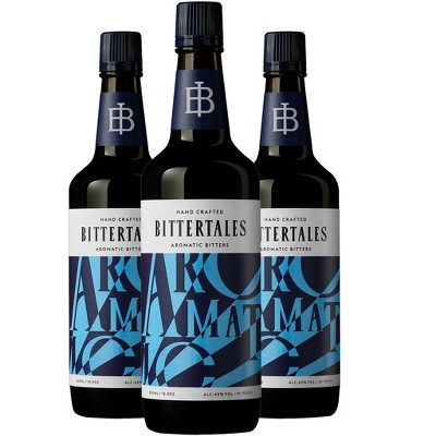Bittertales Exquisite Hand-Crafted Aromatic Bitters 3 Pack: Elevate Your Cocktails with 500ml Bottles Perfect for Old Fashioned and Manhattan Classics