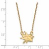Black Bow Jewelry 14k Yellow Gold Plated Sterling Silver San Jose Sharks NHL Necklace 18 Inch - 2 of 4