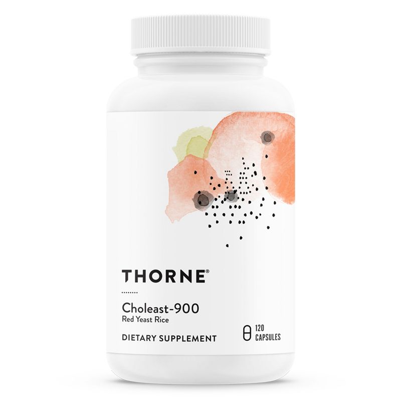 Thorne Choleast-900 - 900 mg Red Yeast Rice  Extract - 120 Capsules, 1 of 10