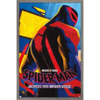 Marvel Spider-Man: Across The Spider-Verse - Miguel O'Hara One Sheet Wall Poster, 22.375 inch x 34 inch Framed, Size: 22.375 x 34