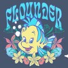 Junior's The Little Mermaid Floral Flounder Sweatshirt - 2 of 3