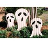 Halloween Ghost Yard Decorations – Set of 3 Metal Figures by Kalalou - 3 of 3