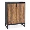 Resenkos Shoe Storage Cabinet, Contemporary Diamond Pattern Shoe Cabinet - 29.52"W x 41.34"H for Easy Organization, - 3 of 4