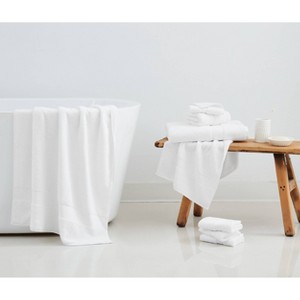 Christian Siriano 8pc Plush Turkish Cotton Bath Towel Set - 1 of 4