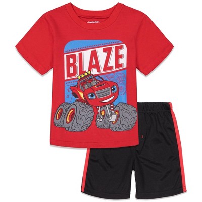Blaze and the Monster Machines T-Shirt and Mesh Shorts Outfit Set Little Kid to Big Kid