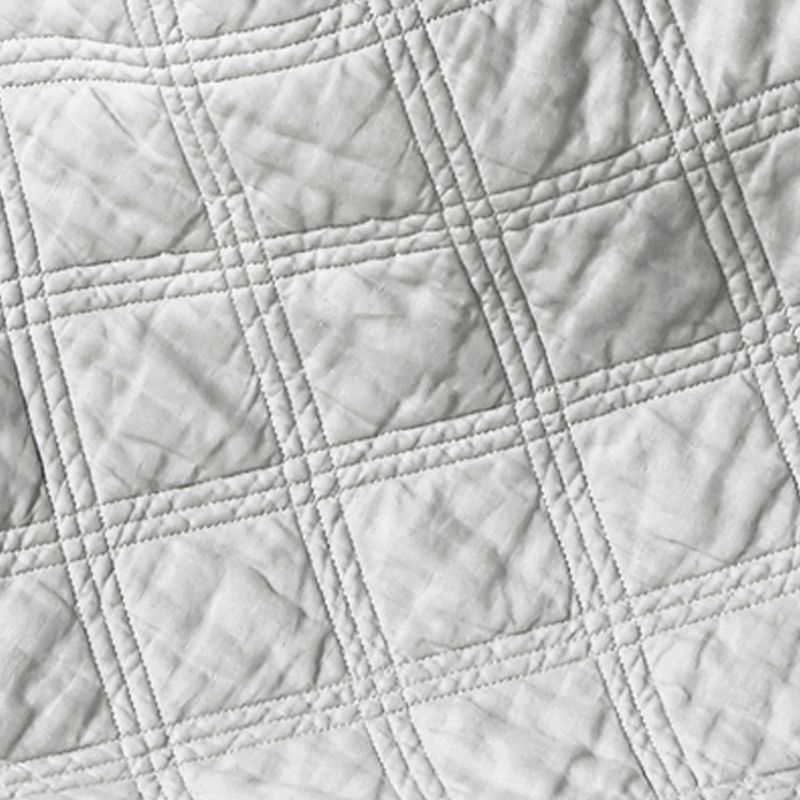 Linen Front/Cotton Back Quilted Throw - Levtex Home, 5 of 6
