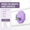 Sud Scrub Antimicrobial Shower Hook, Self Adhesive Hooks for Shower Wall, Heavy Duty Removable Stick On Wall Hooks, Bathroom Towel Hook - 3 of 4
