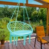 Tangkula Hanging Hammock Chair Macrame Swing Chair with Soft Cushion for Bedroom, Patio, Backyard, Balcony - 4 of 4