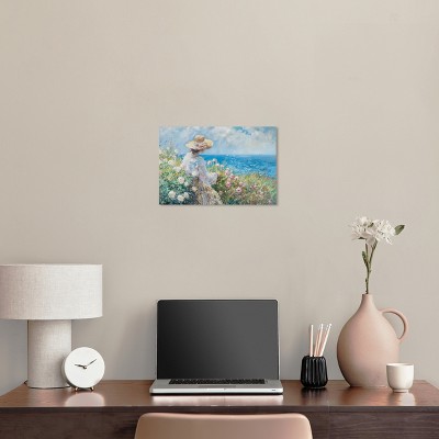 Impressionist Coastal Scene Canvas Wall Art, 16" x 24"