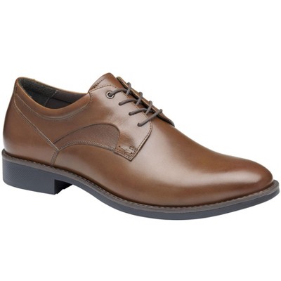Johnston & Murphy Men's Holcomb Plain Toe Waterproof Leather Dress Lace-up Shoe