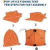 L178*W178*H200cm Pop Up Ice Fishing Tent, Insulated Windproof Portable Hub-Style Shelter Shanty for Winter, Warm Ice Fishing Shelter,for 1-8 Person - 2 of 4