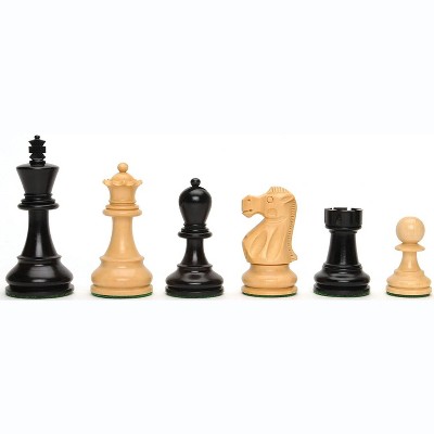 WE Games Jacques Style Chess Pieces, Weighted with 3.375 in. King