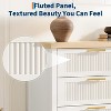 Fluted 6-Drawer Dresser, 47.4" Wide Wood Chest of Drawers & Clothes Storage Cabinet, TV Stand for Bedroom, Nursery, Living Room - 3 of 4