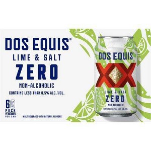 Dos Equis Lime and Salt 0.0 - 6pk/12 fl oz Cans - 1 of 4