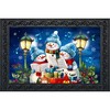Briarwood Lane Winter Christmas Doormat 30x18 Indoor Outdoor Singing Snowmen For Christmas Doormat - 2 of 4