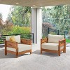Alaterre Furniture 2pc Barton Outdoor Weather Resistant Arm Chairs with Cushions - 4 of 4