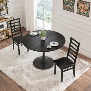 XIYUYEU Dining Table Set for 2 Tulip Table with 2 Chairs, Coffee Shop, Small Spaces - 1 of 4