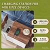 GALAXHERO Farmhouse End Table for Living Room Nightstand with Charging Station - 4 of 4