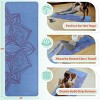 Yoga Mat with Strap Sweat Absorbent Exercise Mat Non Slip Fitness Floor Mat - 2 of 4