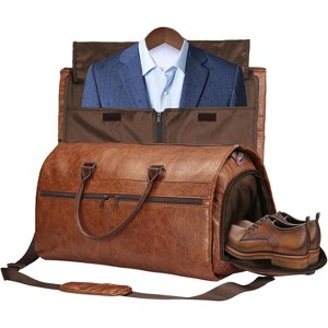 2-in-1 Garment and Duffle Bag, Convertible Carry-On with Hanging Compartment for Suits and Shoe Storage - 1 of 4