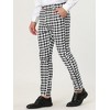 INSPIRE CHIC Men's Houndstooth Geometric Printed Color Block Dress Pants - 2 of 4