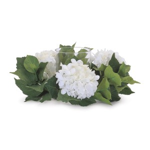Hydrangea Candle Ring with Glass Hurricane (Set of 2) - 1 of 1