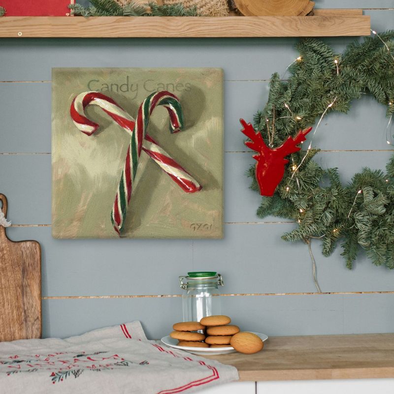 Sullivans Darren Gygi Candy Canes Canvas, Museum Quality Giclee Print, Gallery Wrapped, Handcrafted in USA, 2 of 7