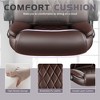 LACOO Faux Leather Executive Office Chairs with Adjustable Armrest - 3 of 4