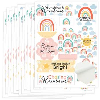 Big Dot of Happiness Winter Wonderland - Snowflake Holiday Party and Winter  Wedding Favor Kids Stickers - 16 Sheets - 256 Stickers