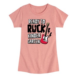 Girls' - Instant Message - Ready To Rock Kindergarten Fitted Short Sleeve Graphic T-Shirt - 1 of 4