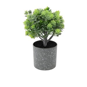 Unique Bargains Artificial Plants Plastic Flower Pot Plastic 3.15"x3.15"x7.87" 1 Pcs - 1 of 4