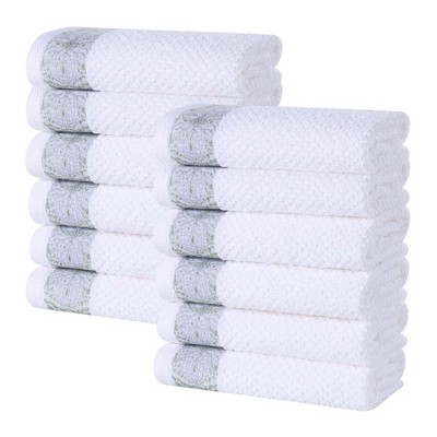 Medallion Cotton Jacquard Towel Set by Blue Nile Mills