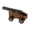 Warship Cannon Model 6" – Handmade Iron Maritime Decor Old Modern Handicrafts - 3 of 4
