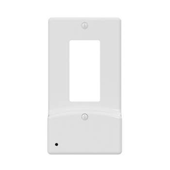 Westek LumiCover White 1 gang Plastic Rocker USB Nightlight Wall Plate 1 pk