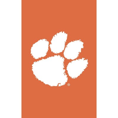 Evergreen Clemson University House Applique Flag- 28 x 44 Inches Indoor Outdoor Sports Decor