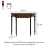 Etelifrank 39" Modern Solid Wood Console Table for Entryway - 4 of 4