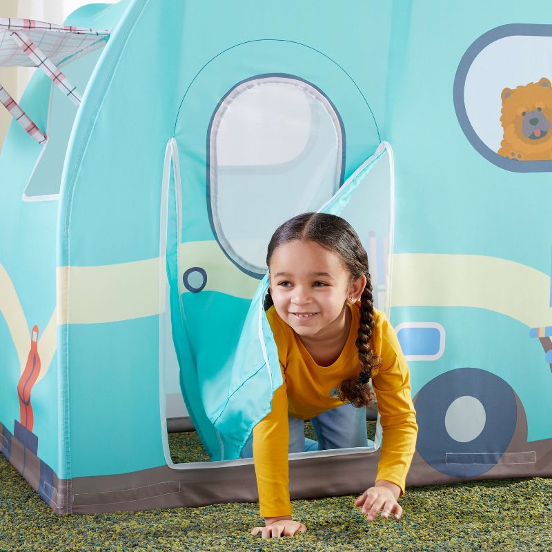 Martha Stewart Kids' Camper Play Tent: Children's Large Indoor Pretend Play Playhouse for Playroom and Foldable Toddler Bedroom Tent, 4 of 10
