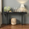 Mshliw 60" Modern Console Table with Geometric Clean-Line Design, Painted Finish & Adjustable Feet, Long Entryway Table for Living Room, Hallway - 2 of 4