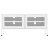 vidaXL TV Stand White 41.3 in.x13.8 in.x19.7 in. Steel - 3 of 4