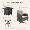 Gymojoy 7 Pieces Swivel Chair with Propane Fire Pit Table - 2 of 4