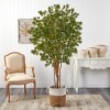 Nearly Natural 6-ft Japanese Maple Artificial Tree in Handmade Natural Jute and Cotton Planter - 3 of 4