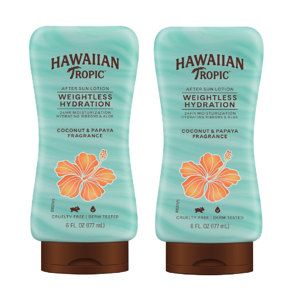 Photos - Cream / Lotion Hawaiian Tropic Silk Hydration After Sun Lotion - 6 fl oz/2pk